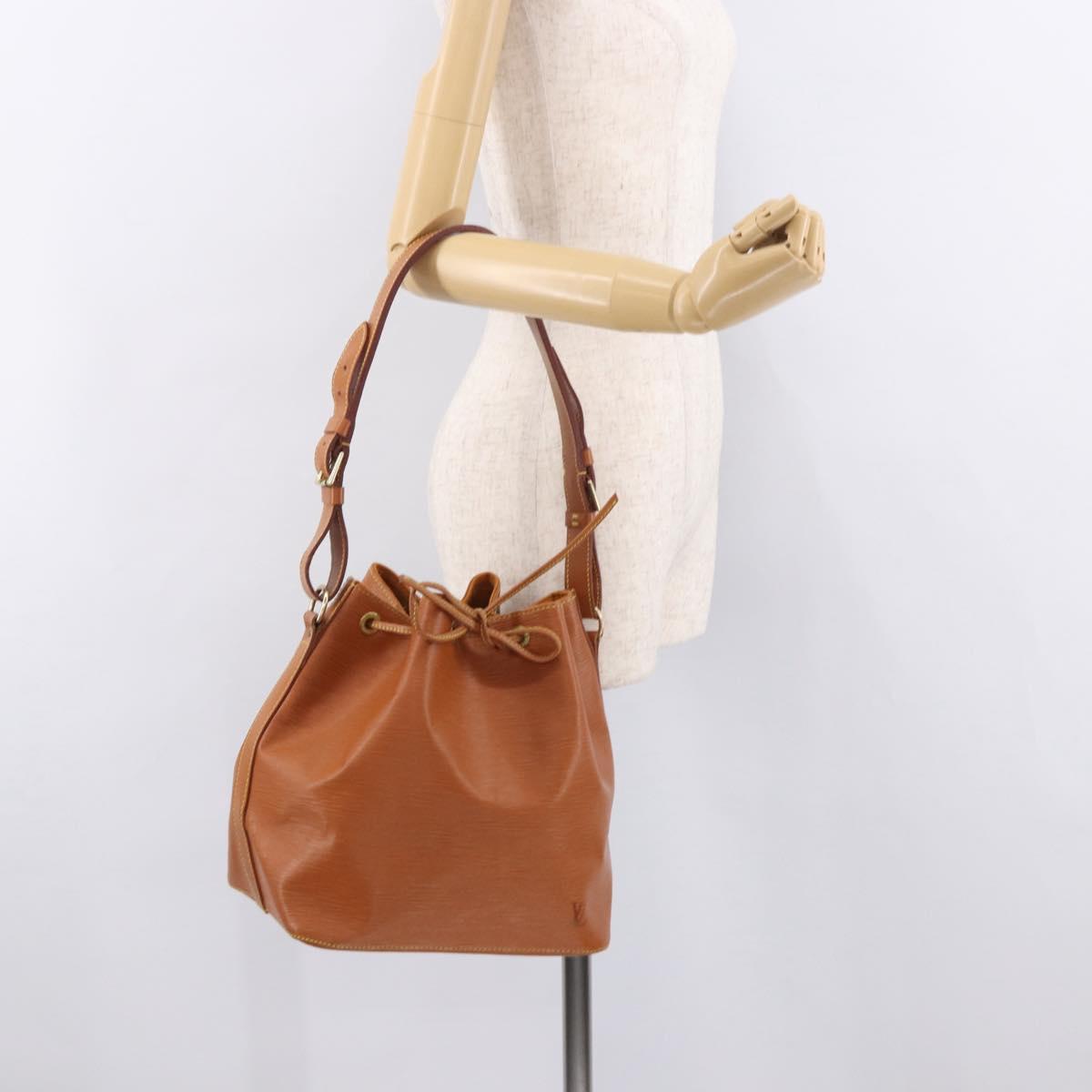 LOUIS VUITTON Epi Petit Noe Shoulder Bag Zipangu Gold M44108 LV Auth 183270SAV