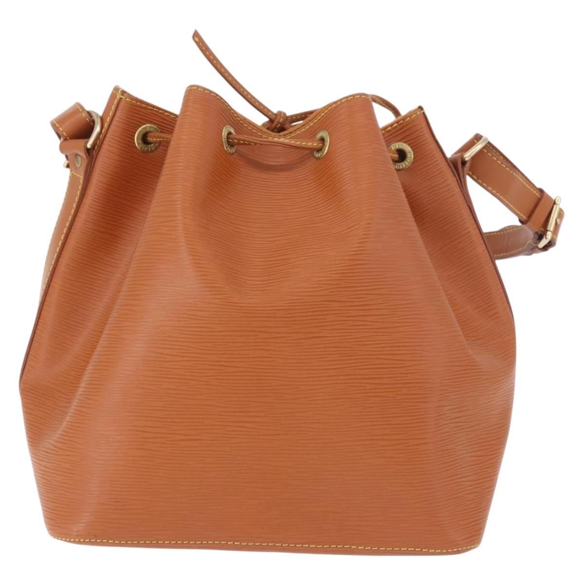 LOUIS VUITTON Epi Petit Noe Shoulder Bag Zipangu Gold M44108 LV Auth 183270SAV