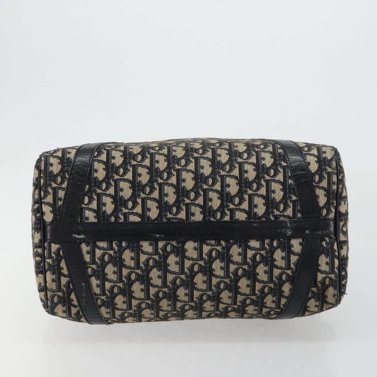 Christian Dior Trotter Canvas Hand Bag Navy Auth 183293A