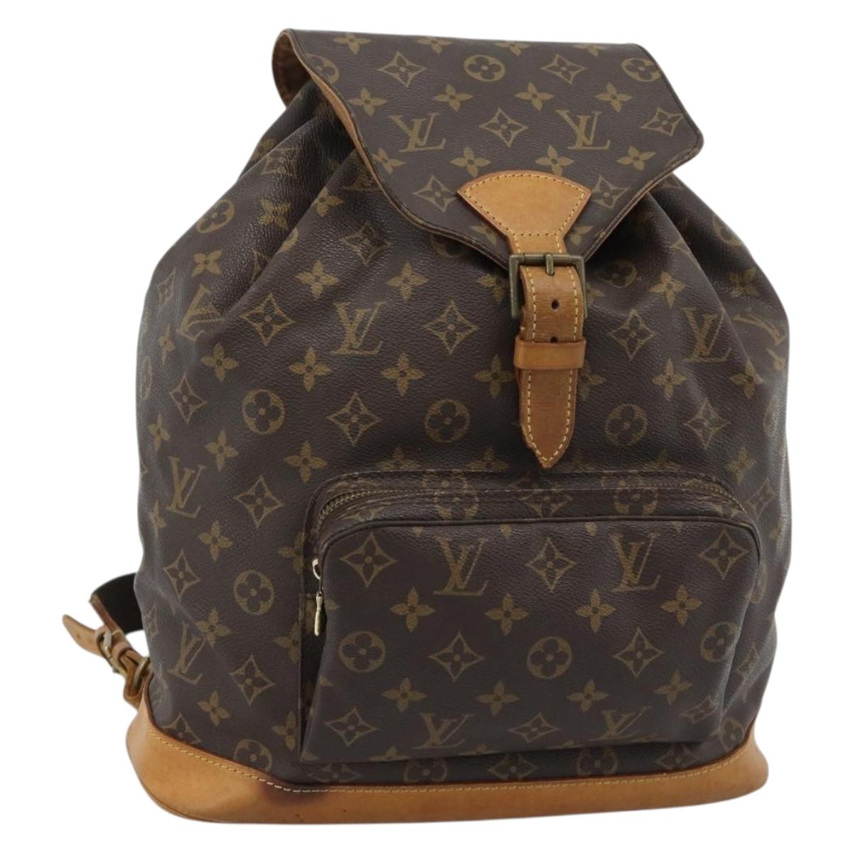 LOUIS VUITTON Monogram Montsouris GM Backpack M51135 LV Auth 183298