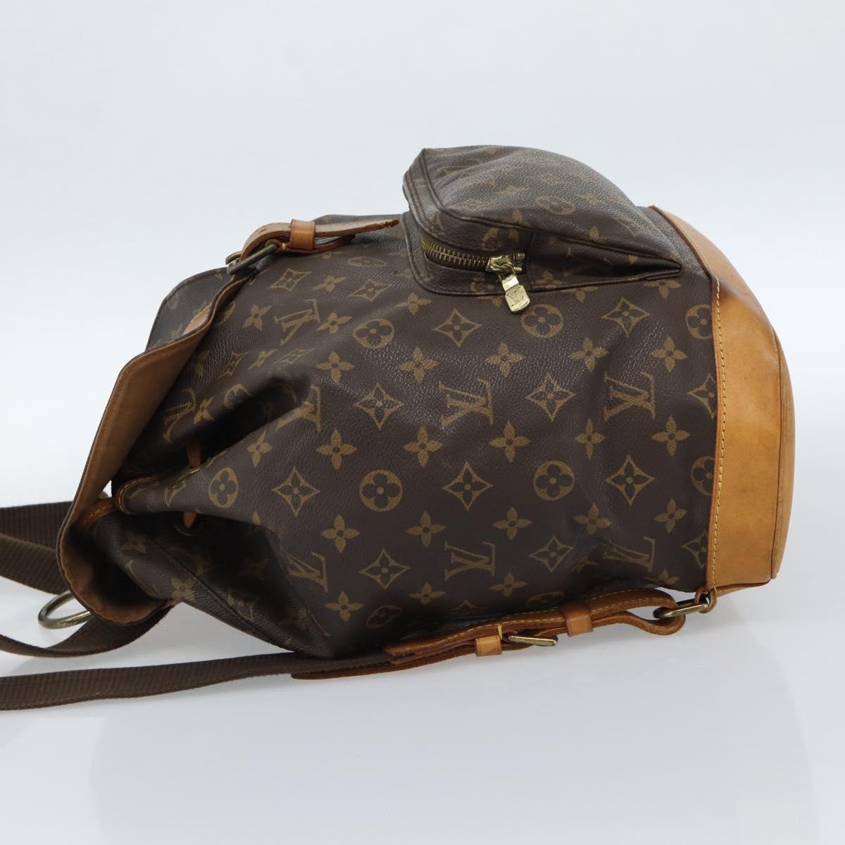 LOUIS VUITTON Monogram Montsouris GM Backpack M51135 LV Auth 183298