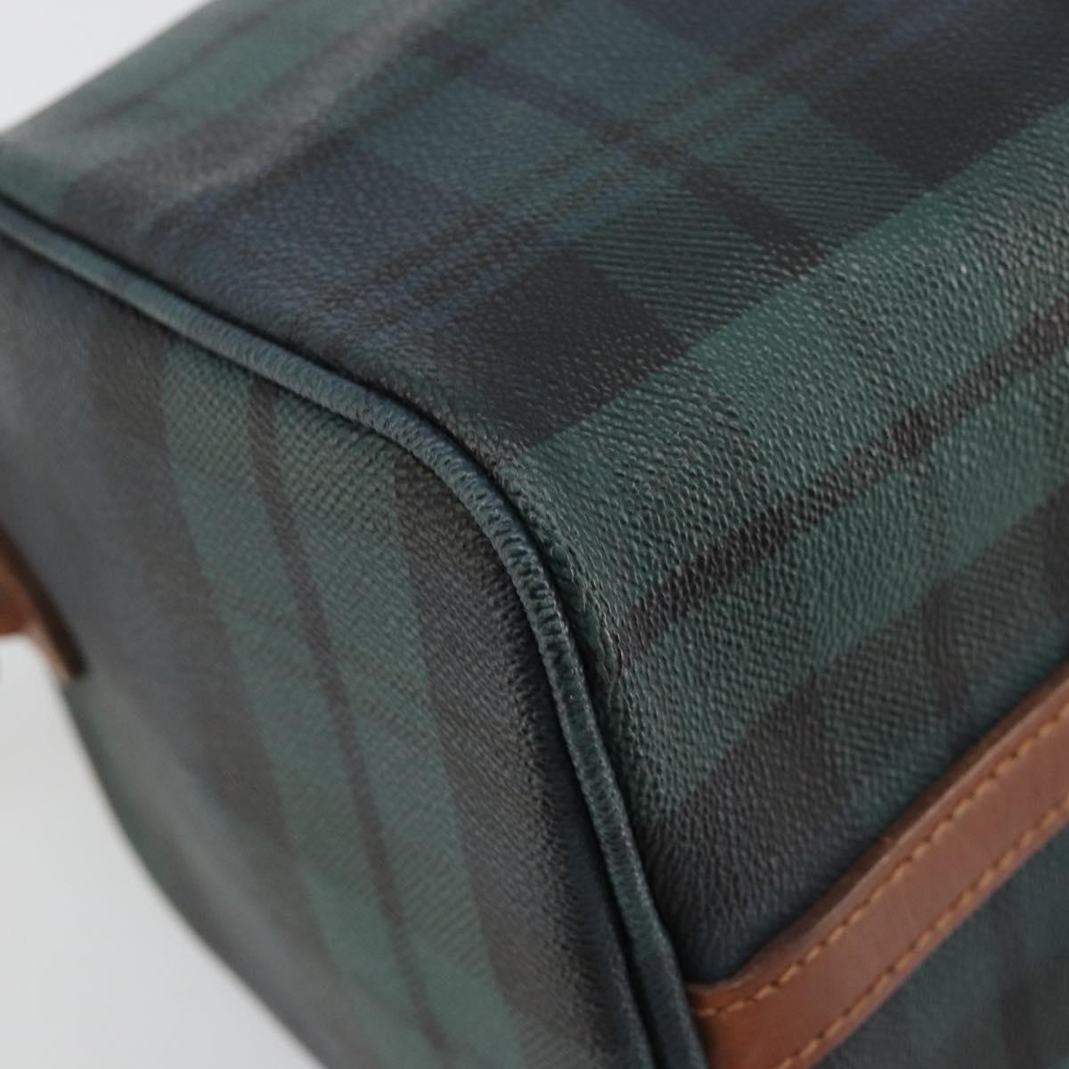 Polo Ralph Lauren Boston Bag Leather PVC Green Auth 183300A
