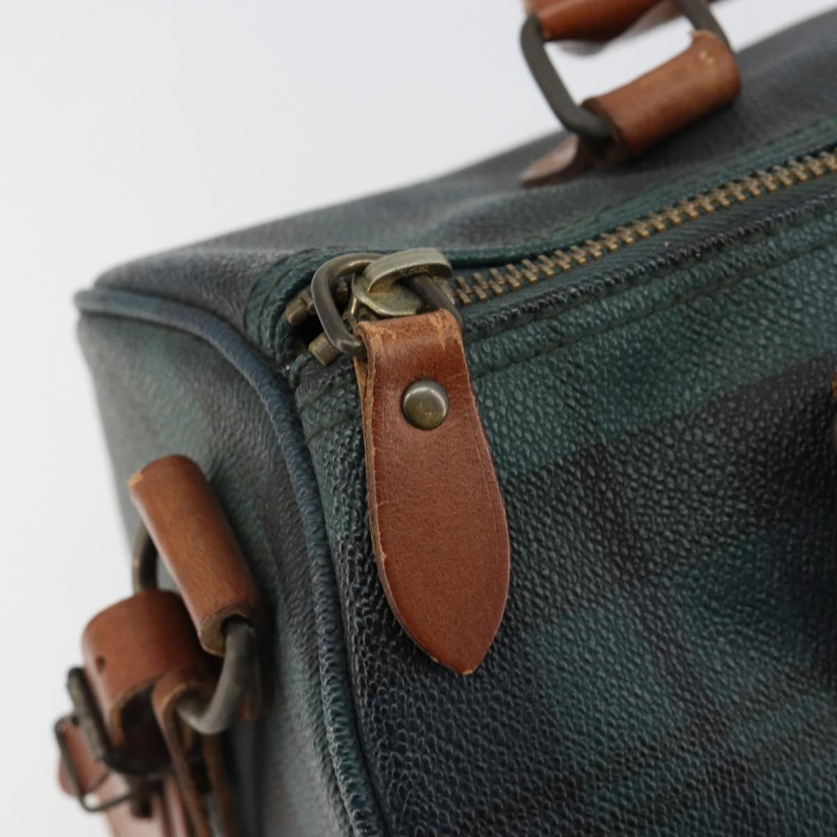Polo Ralph Lauren Boston Bag Leather PVC Green Auth 183300A