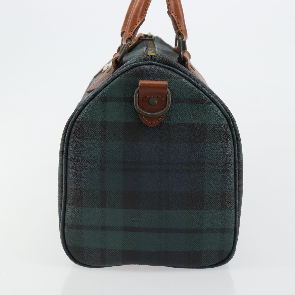 Polo Ralph Lauren Boston Bag Leather PVC Green Auth 183300A