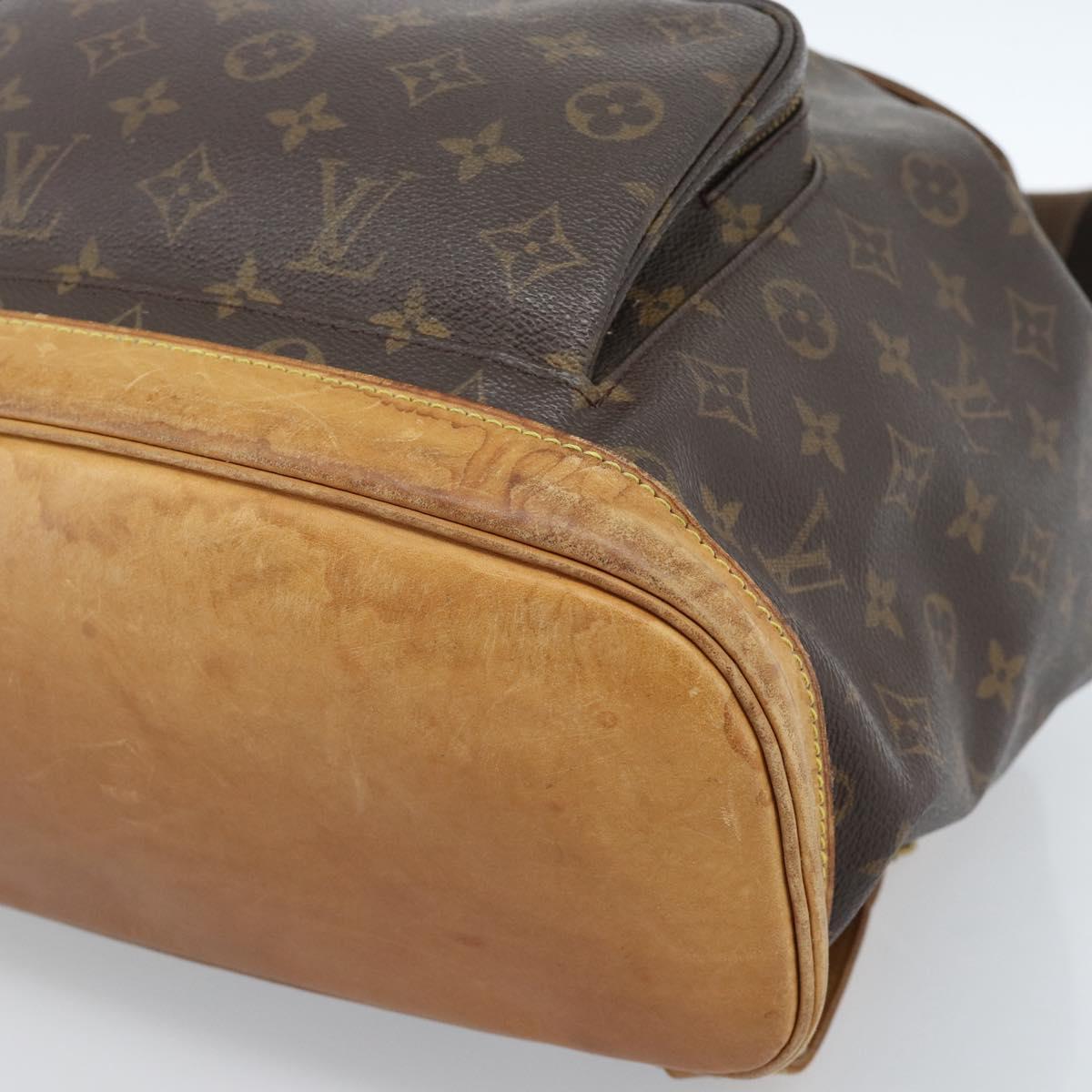 LOUIS VUITTON Monogram Montsouris GM Backpack M51135 LV Auth 183302