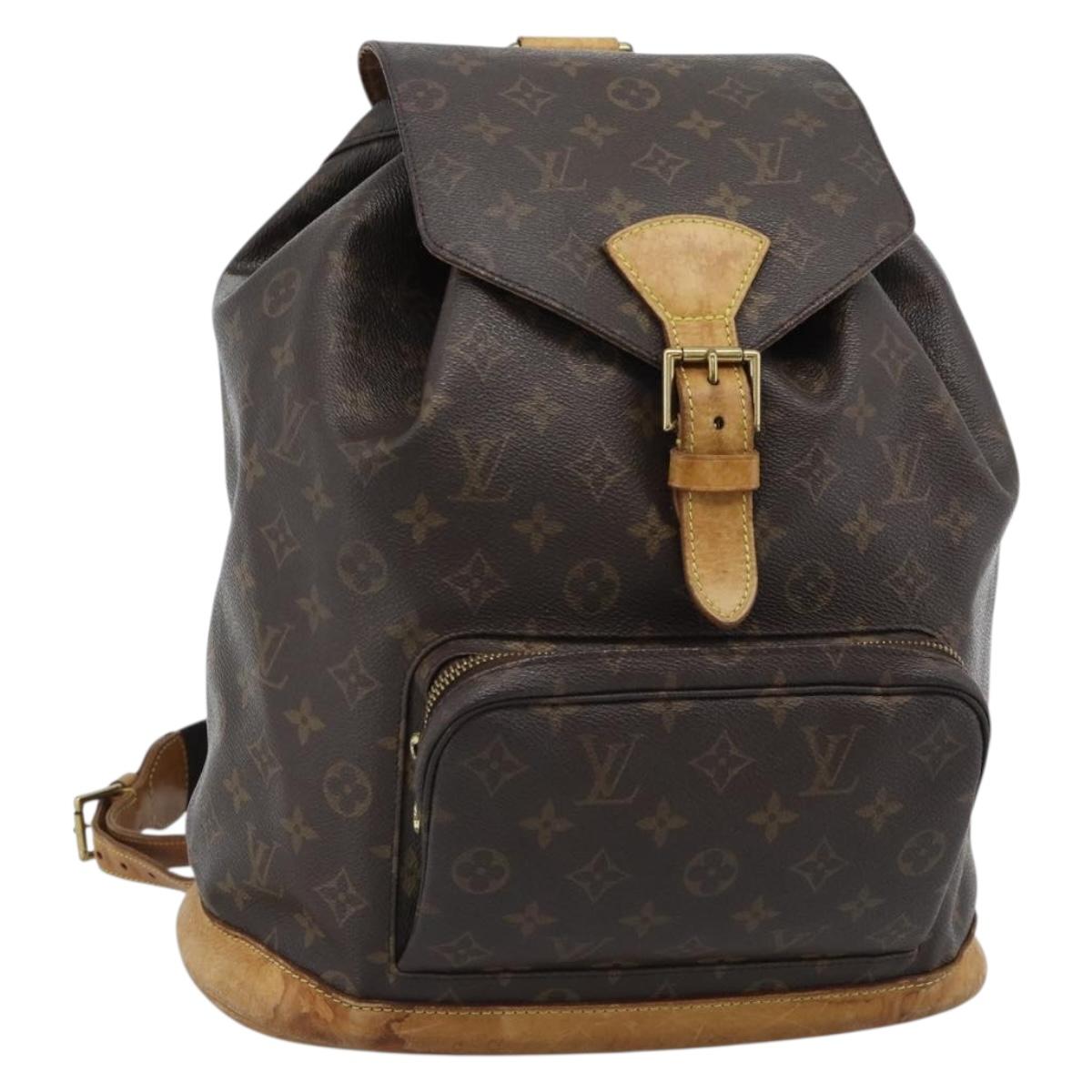 LOUIS VUITTON Monogram Montsouris GM Backpack M51135 LV Auth 183302
