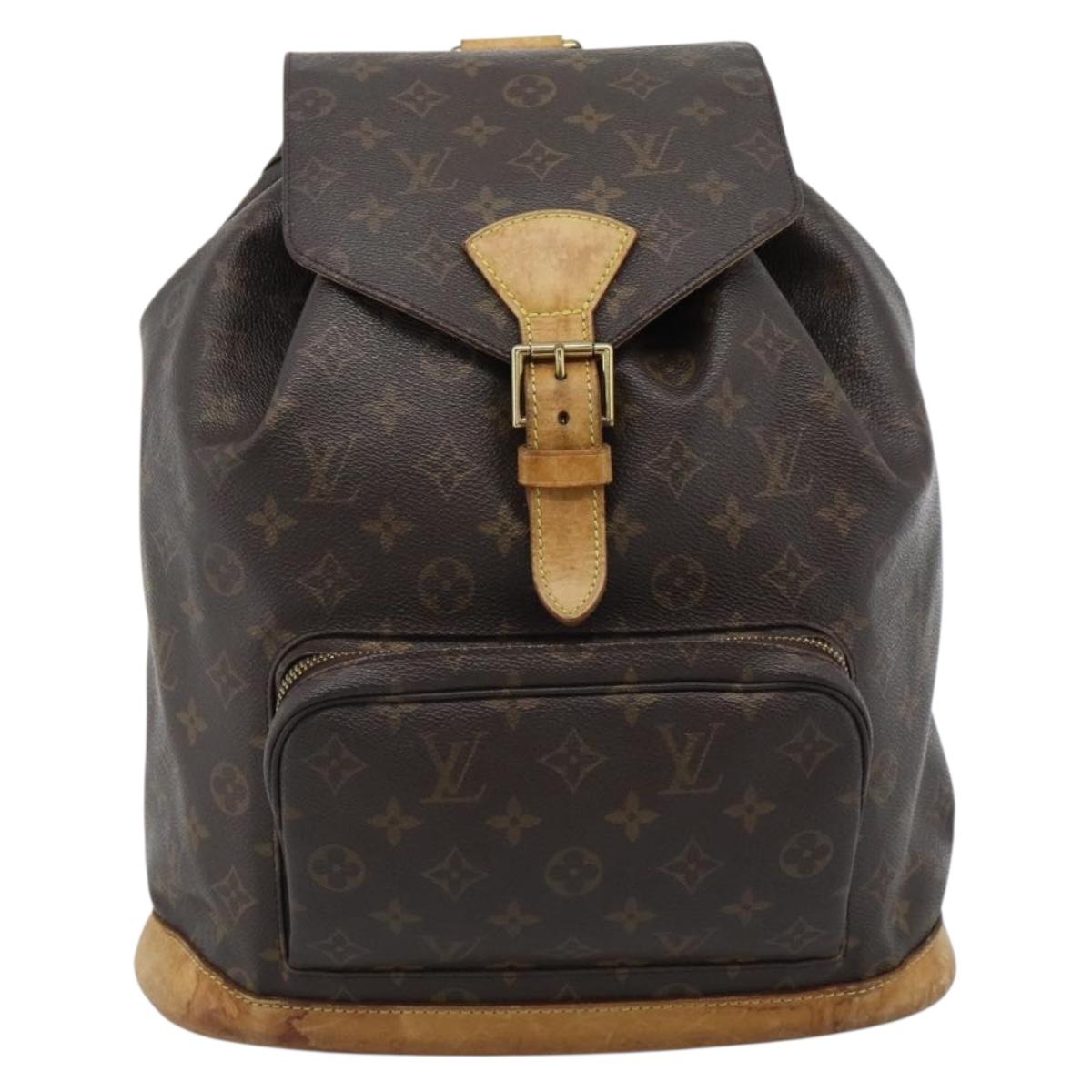 LOUIS VUITTON Monogram Montsouris GM Backpack M51135 LV Auth 183302