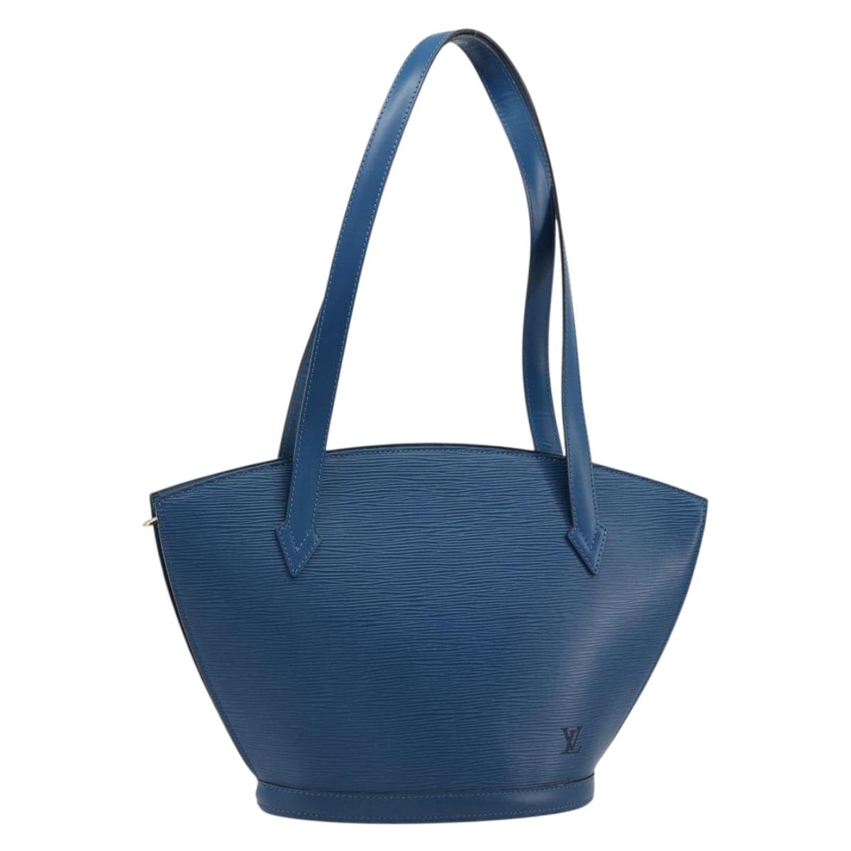 LOUIS VUITTON Epi Saint Jacques Shopping Shoulder Bag Blue M52275 Auth 183305SAV