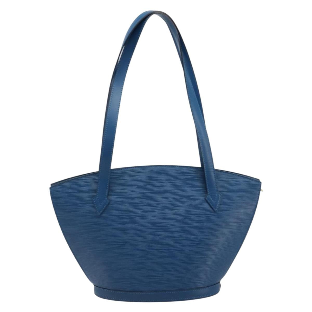 LOUIS VUITTON Epi Saint Jacques Shopping Shoulder Bag Blue M52275 Auth 183305SAV