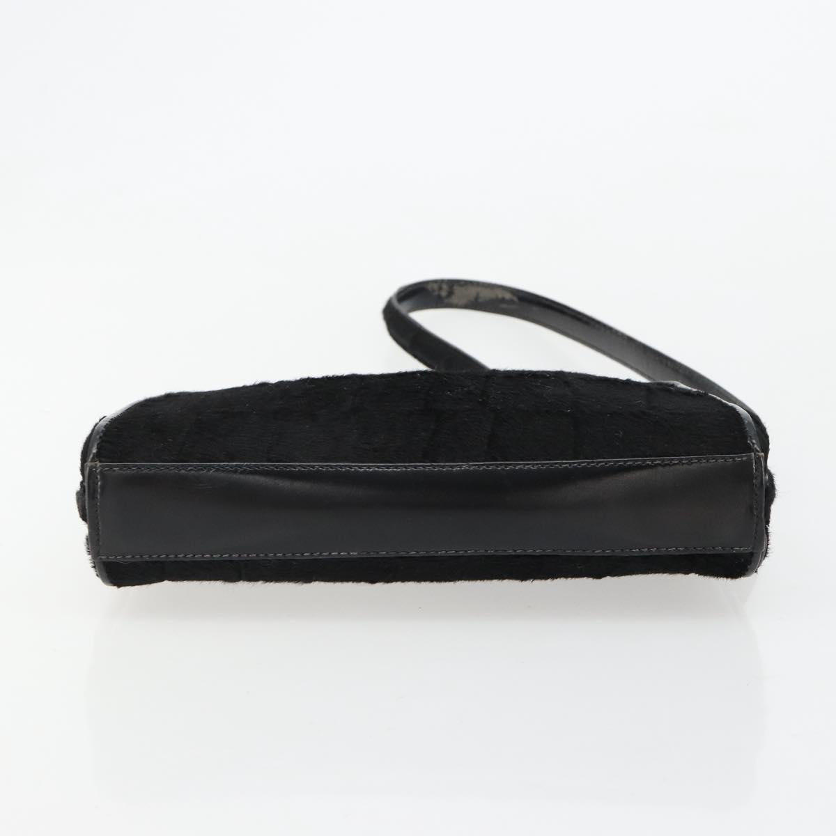 GUCCI Shoulder Bag Harako leather Black Silver 007 1014 0274 5 Auth 183309