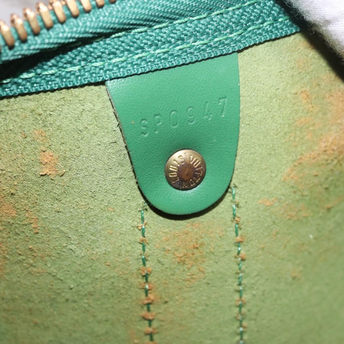 LOUIS VUITTON Epi Keepall 45 Boston Bag Green M42974 LV Auth 183311SAV