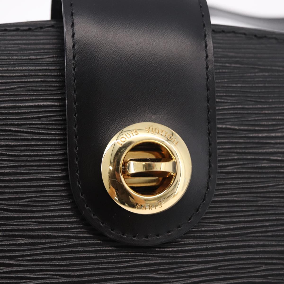 LOUIS VUITTON Epi Capuchin Shoulder Bag Black M52342 LV Auth 183324