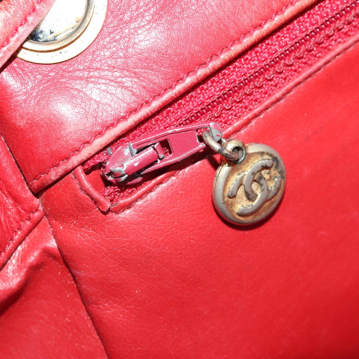 CHANEL Matelasse Chain Backpack Denim Blue Gold CC Auth 183327