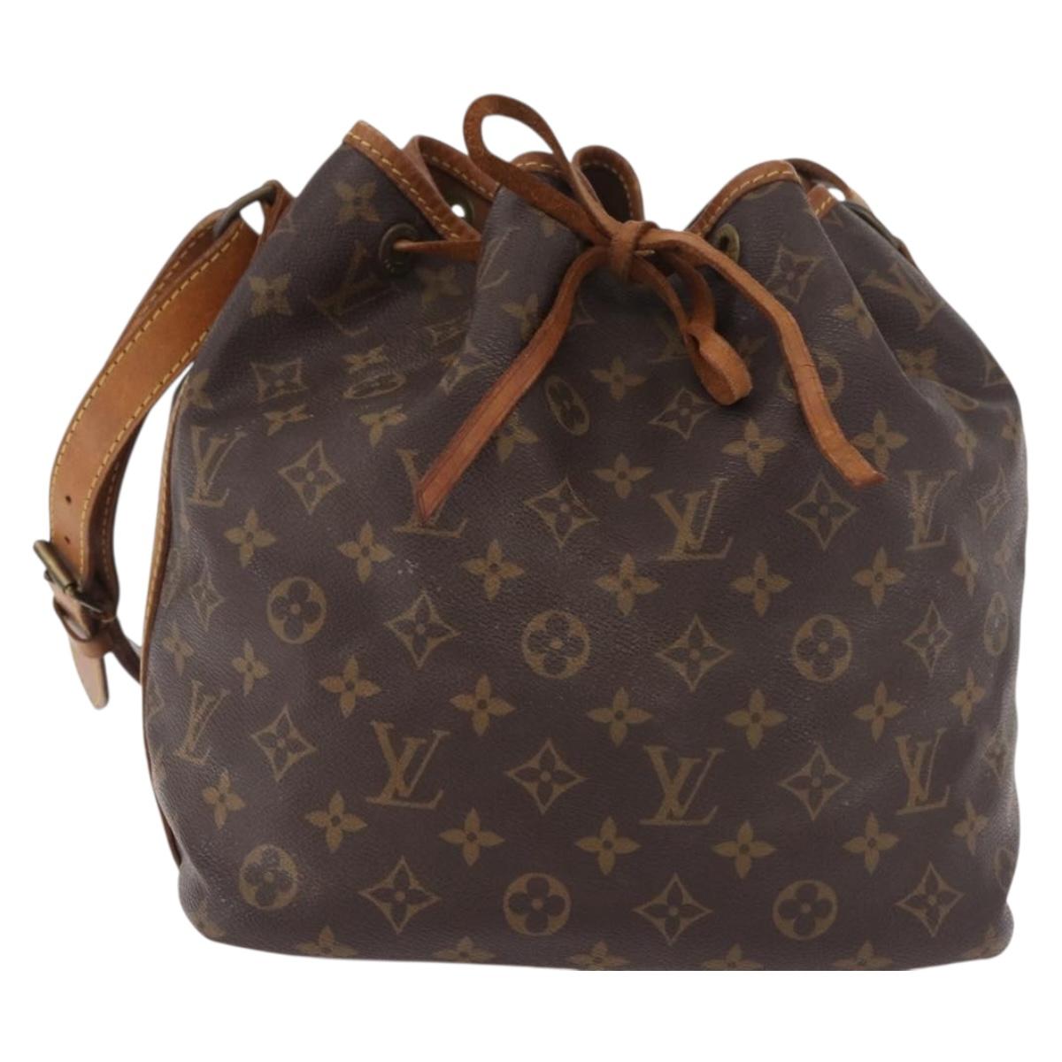 LOUIS VUITTON Monogram Petit Noe Shoulder Bag M42226 LV Auth 183336A
