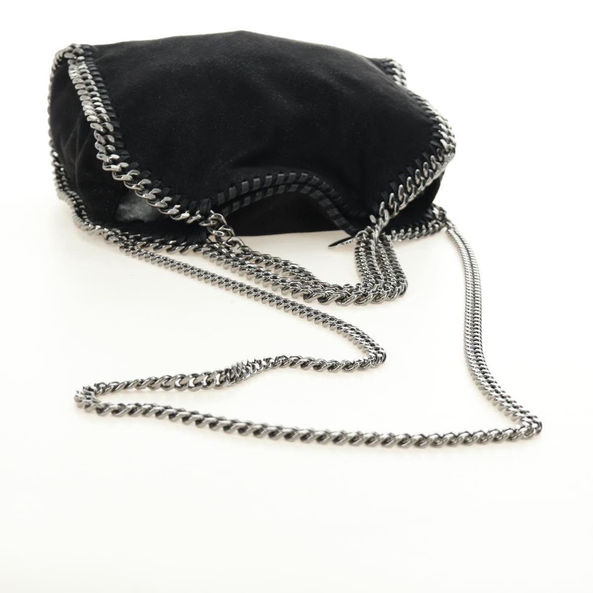 Stella MacCartney Chain Falabella Bag polyester 2way Black 512064 Auth 183338V