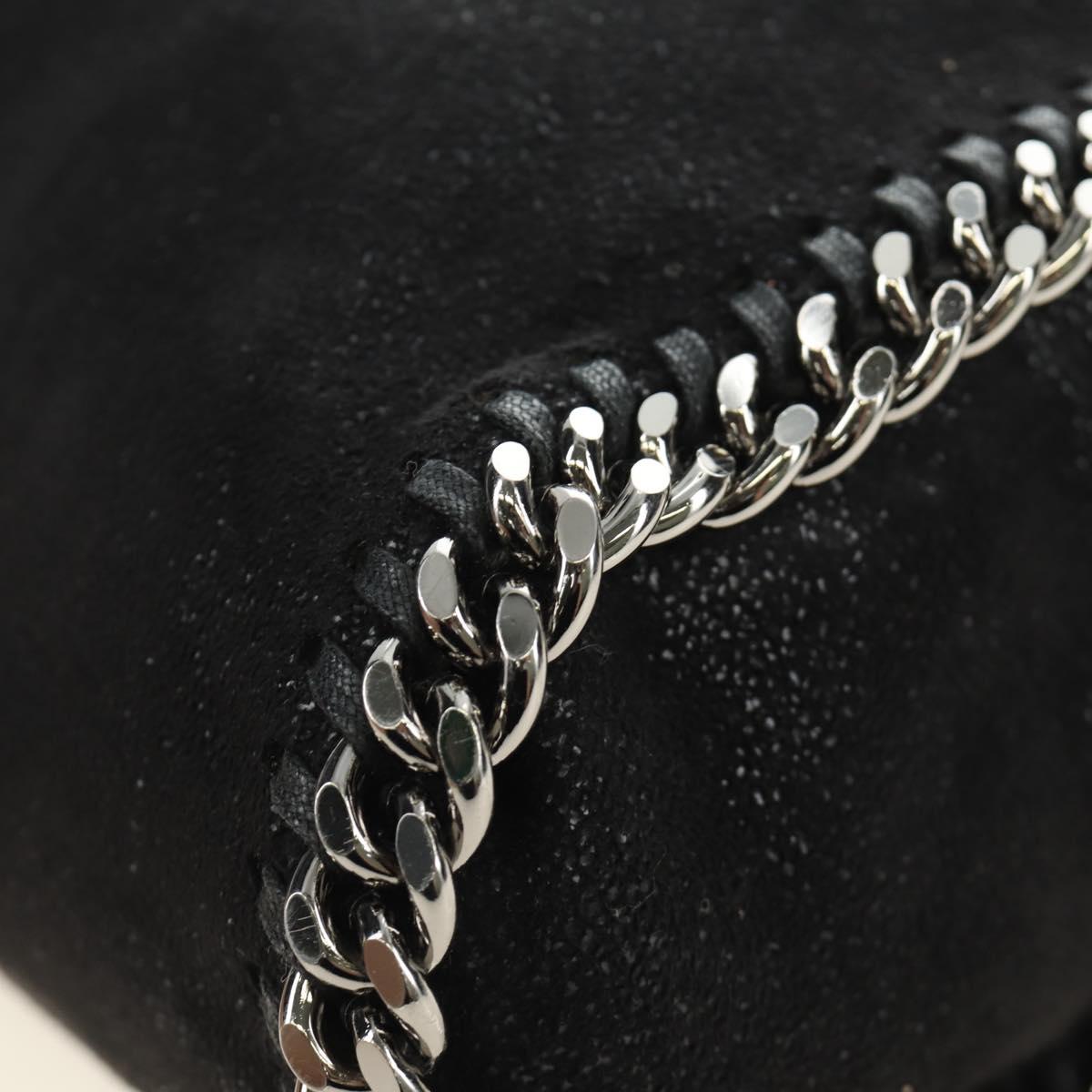 Stella MacCartney Chain Falabella Bag polyester 2way Black 512064 Auth 183338V