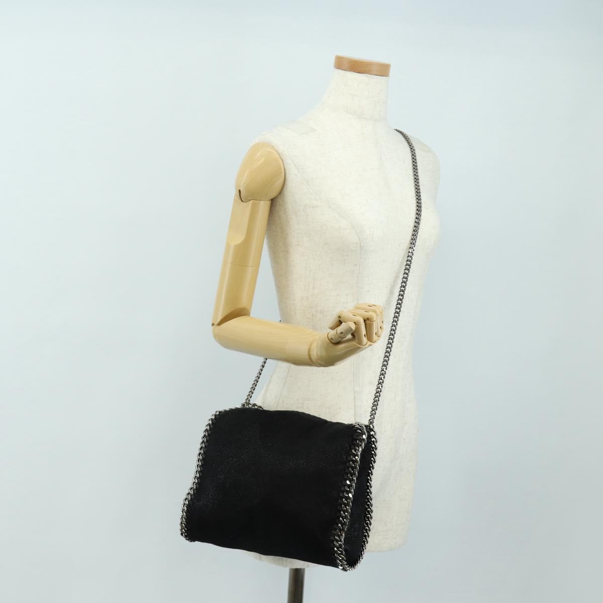 Stella MacCartney Chain Falabella Bag polyester 2way Black 512064 Auth 183338V