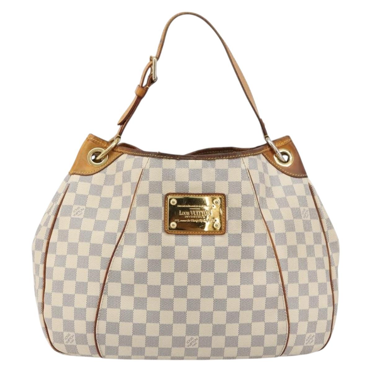 LOUIS VUITTON Damier Azur Galliera PM Shoulder Bag N55215 LV Auth 183344
