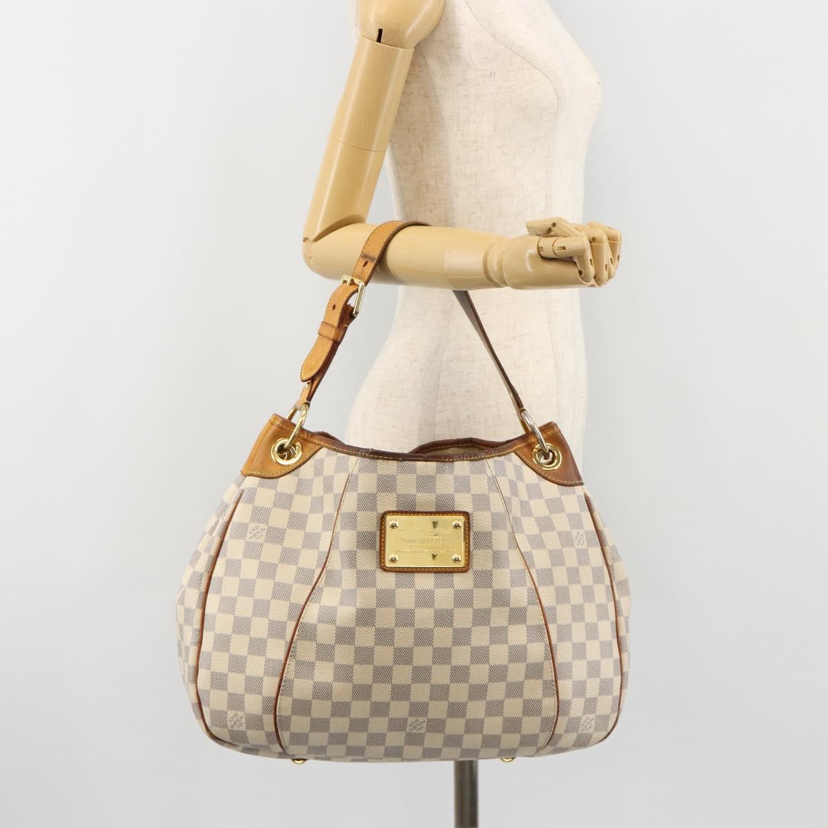 LOUIS VUITTON Damier Azur Galliera PM Shoulder Bag N55215 LV Auth 183344