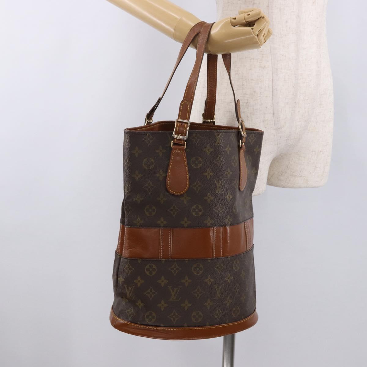LOUIS VUITTON Monogram Bucket GM Shoulder Bag USA limited T42236 LV Auth 183351
