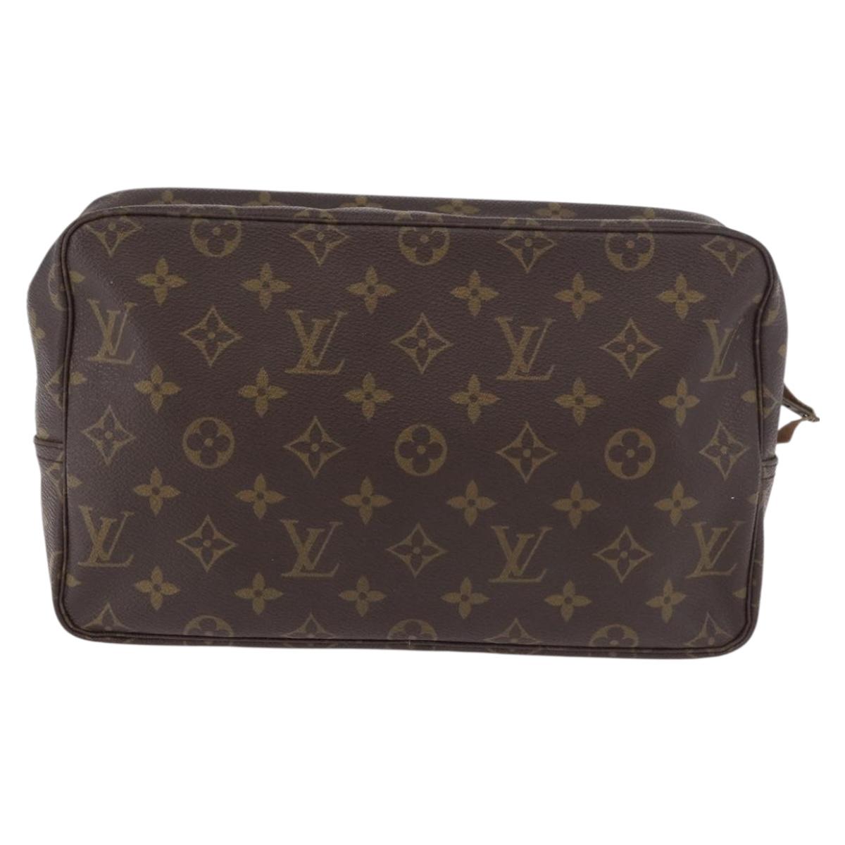 LOUIS VUITTON Monogram Trousse Toilette 28 Clutch Bag M47522 LV Auth 183356