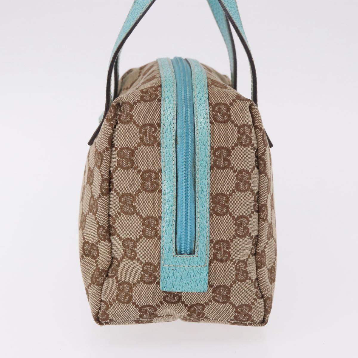 GUCCI GG Canvas Hand Bag Beige 124542 2888 Auth 183365A