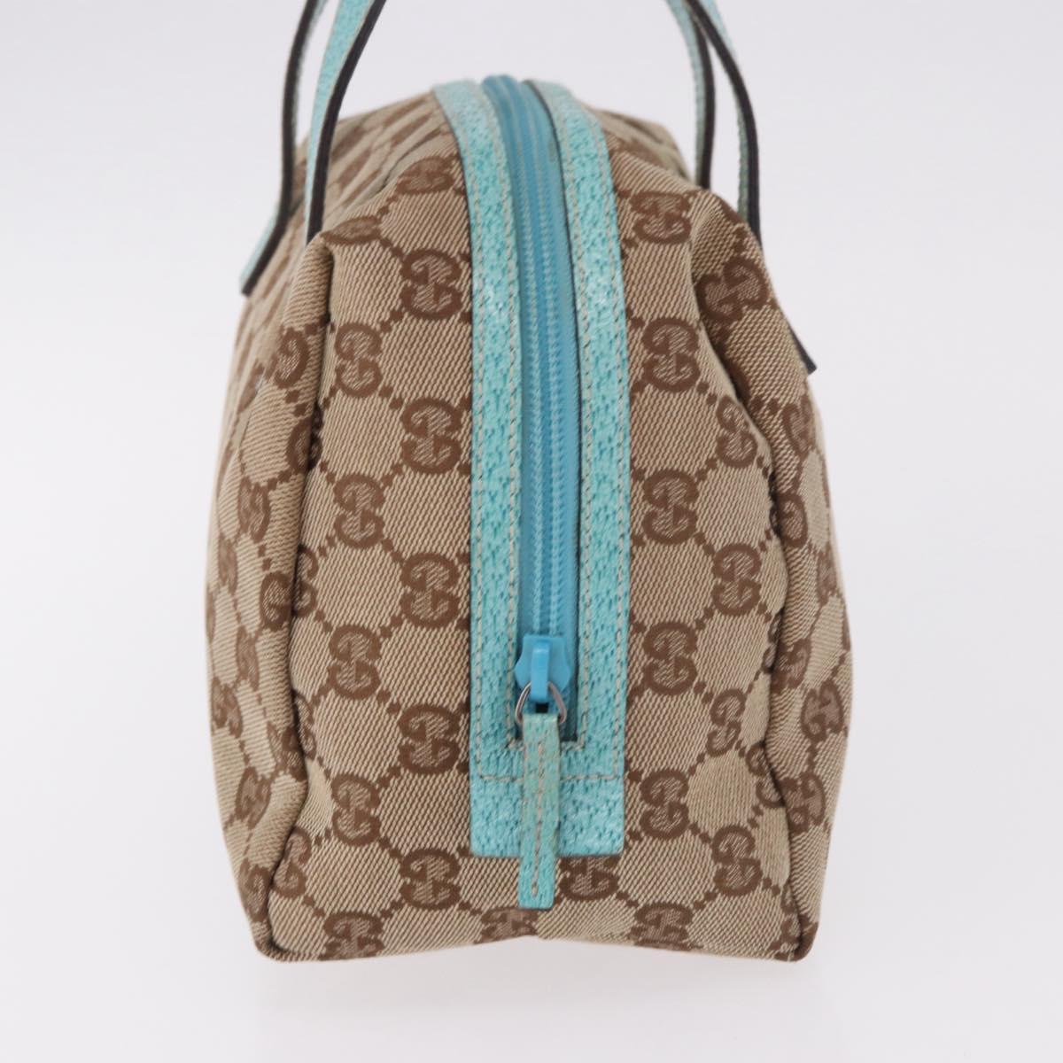 GUCCI GG Canvas Hand Bag Beige 124542 2888 Auth 183365A