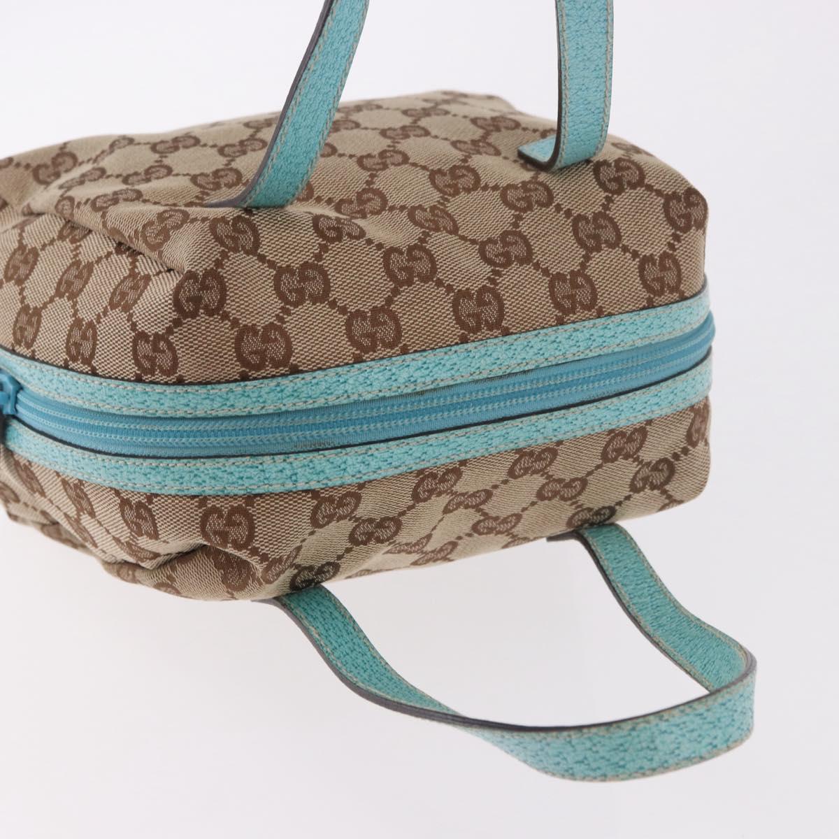 GUCCI GG Canvas Hand Bag Beige 124542 2888 Auth 183365A