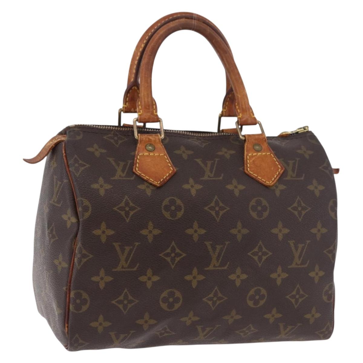 LOUIS VUITTON Monogram Speedy 25 Hand Bag M41528 LV Auth 183379