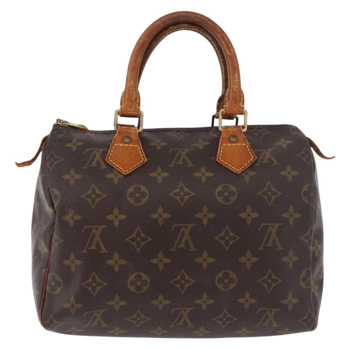 LOUIS VUITTON Monogram Speedy 25 Hand Bag M41528 LV Auth 183379