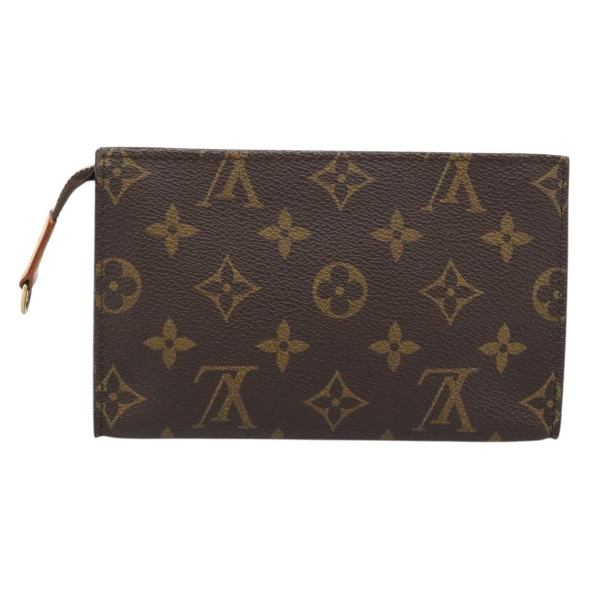 LOUIS VUITTON Monogram Bucket PM Accessory Pouch LV Auth 183390