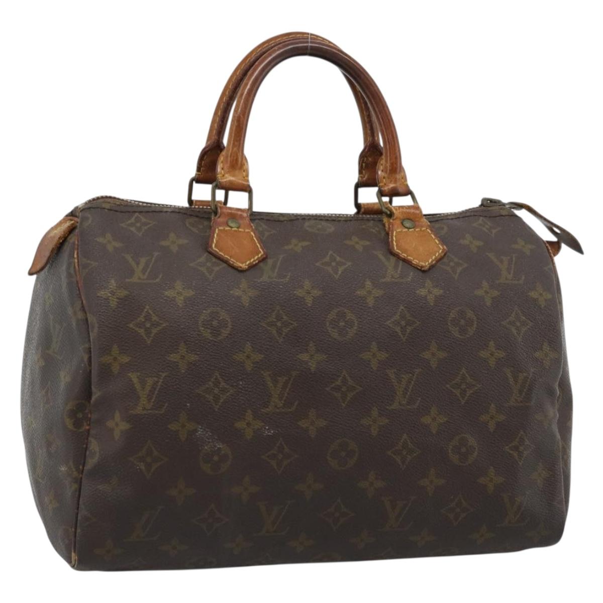 LOUIS VUITTON Monogram Speedy 30 Hand Bag M41526 LV Auth 183399