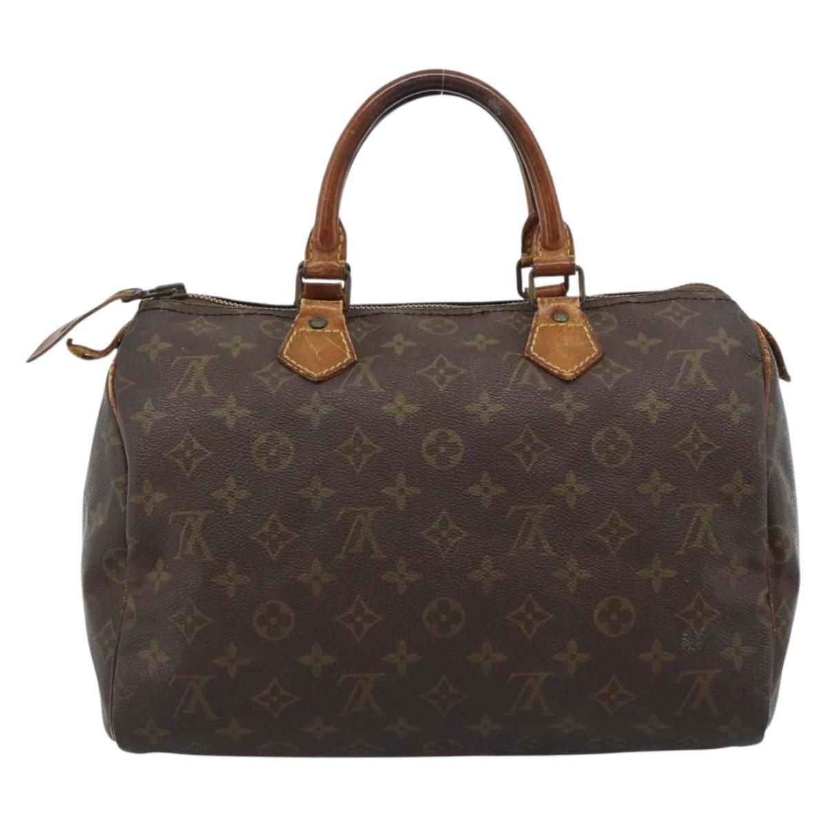 LOUIS VUITTON Monogram Speedy 30 Hand Bag M41526 LV Auth 183399