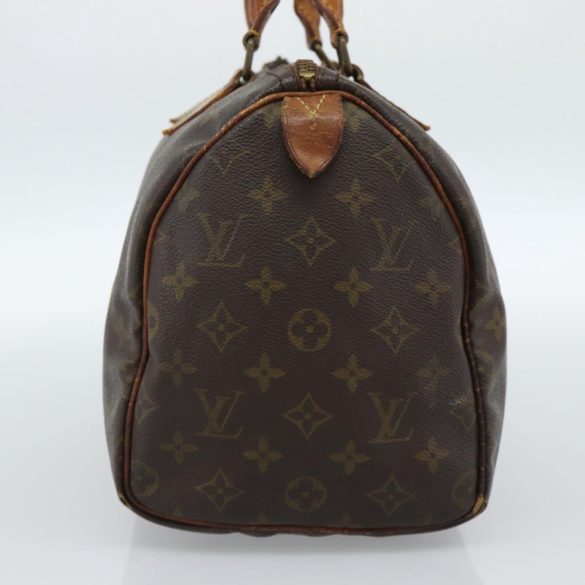 LOUIS VUITTON Monogram Speedy 30 Hand Bag M41526 LV Auth 183399