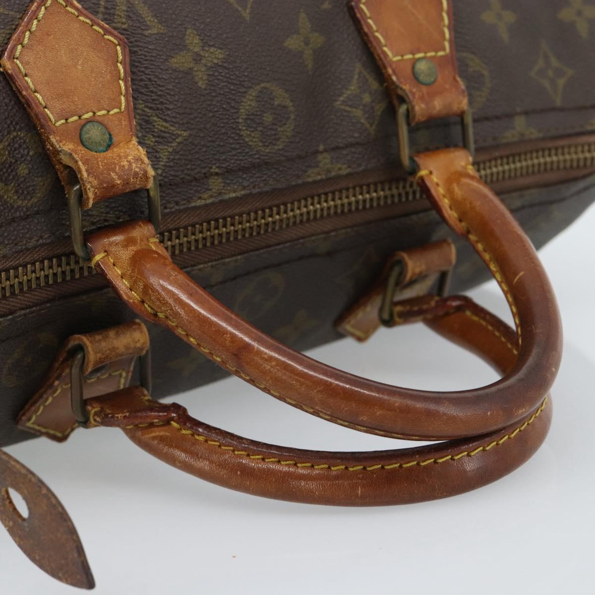 LOUIS VUITTON Monogram Speedy 30 Hand Bag M41526 LV Auth 183399