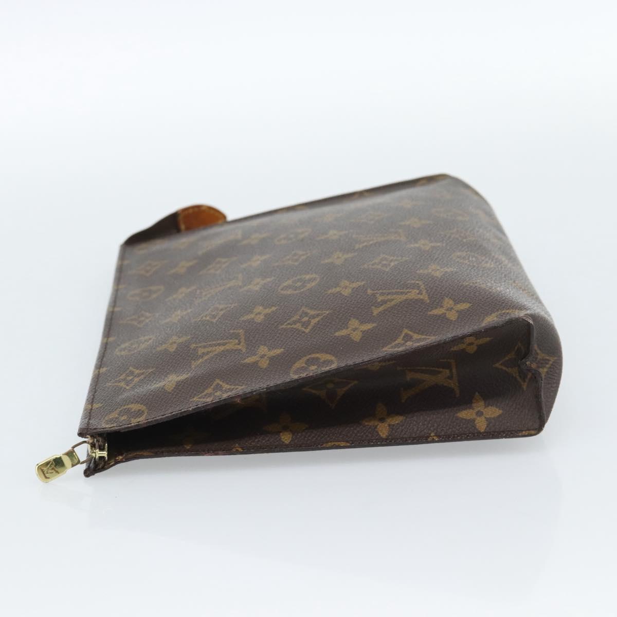 LOUIS VUITTON Monogram Poche Toilette 26 Pouch M47542 LV Auth 183404