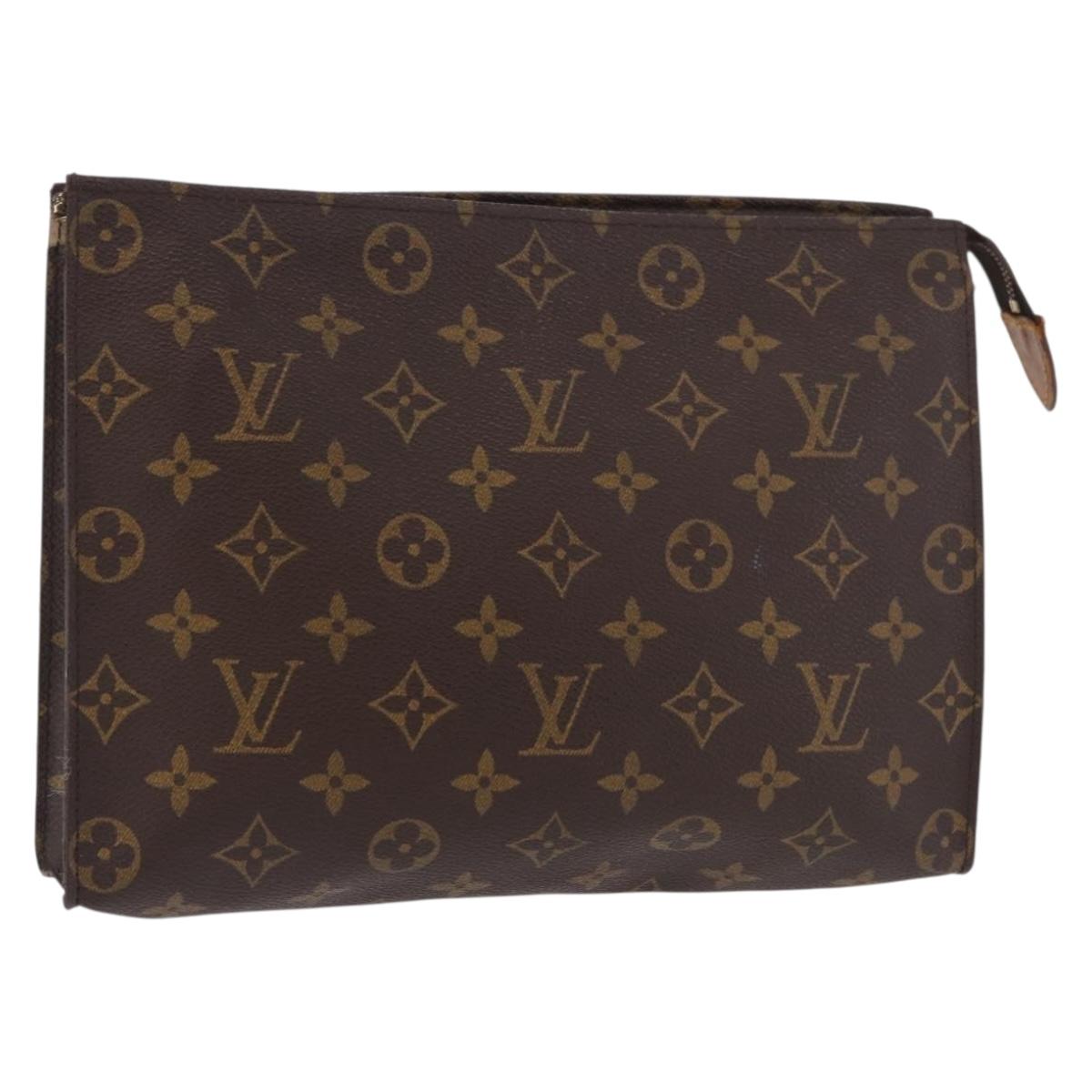 LOUIS VUITTON Monogram Poche Toilette 26 Pouch M47542 LV Auth 183411