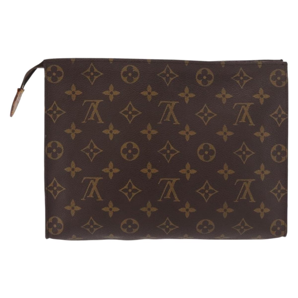 LOUIS VUITTON Monogram Poche Toilette 26 Pouch M47542 LV Auth 183411