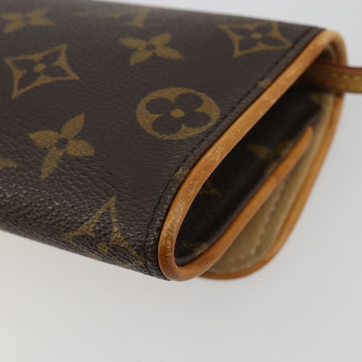 LOUIS VUITTON Monogram Pochette Twin PM Shoulder Bag M51854 LV Auth 183430