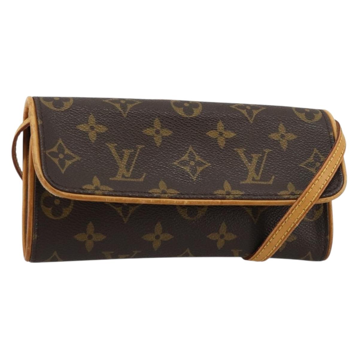 LOUIS VUITTON Monogram Pochette Twin PM Shoulder Bag M51854 LV Auth 183430