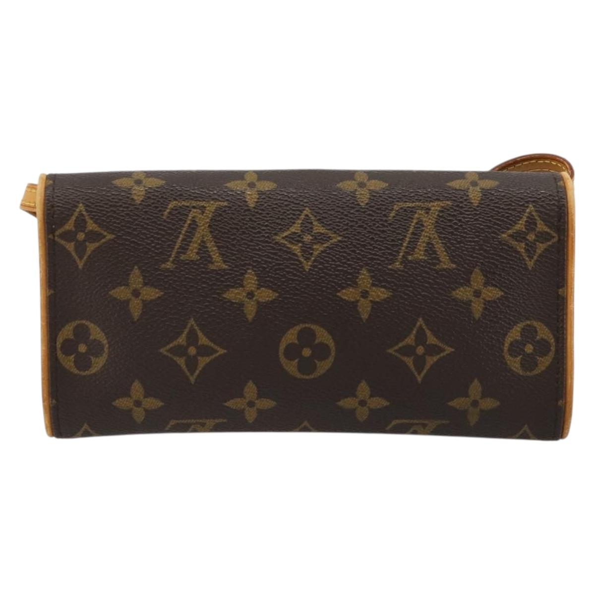 LOUIS VUITTON Monogram Pochette Twin PM Shoulder Bag M51854 LV Auth 183430