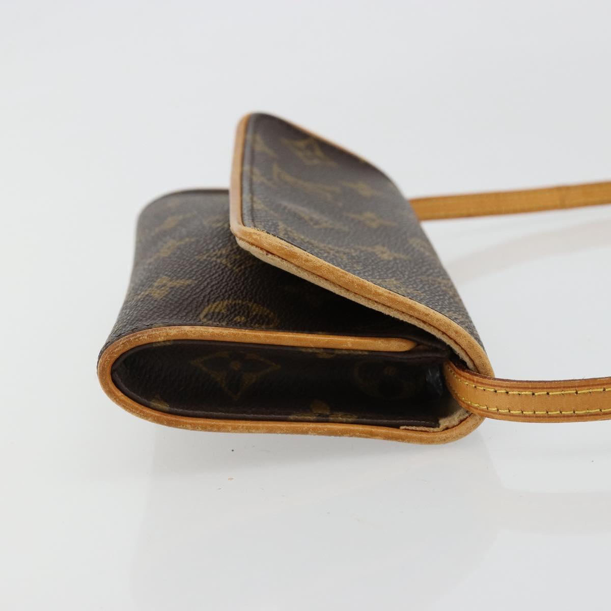 LOUIS VUITTON Monogram Pochette Twin PM Shoulder Bag M51854 LV Auth 183430