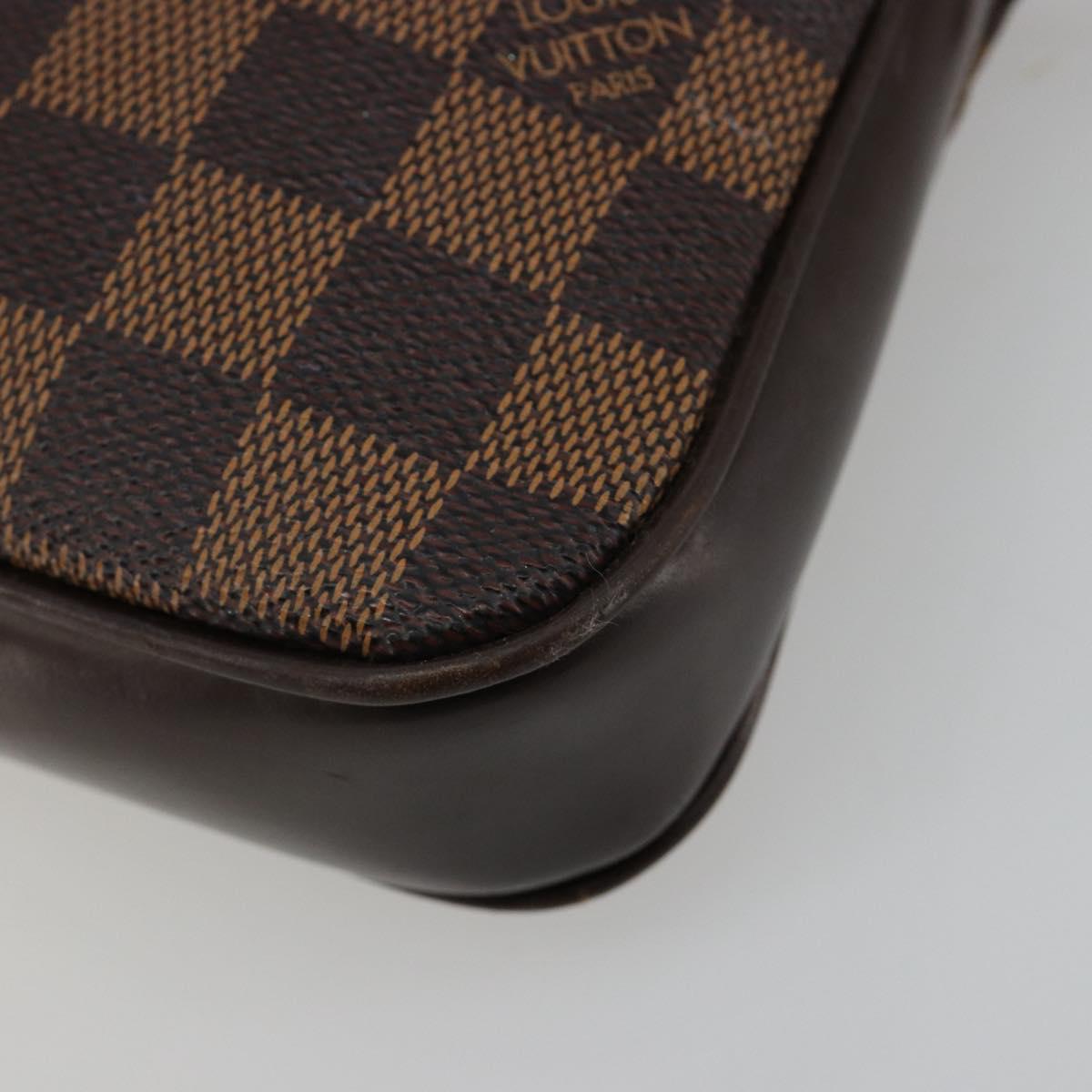 LOUIS VUITTON Damier Ebene Navona Accessory Pouch N51983 LV Auth 183433