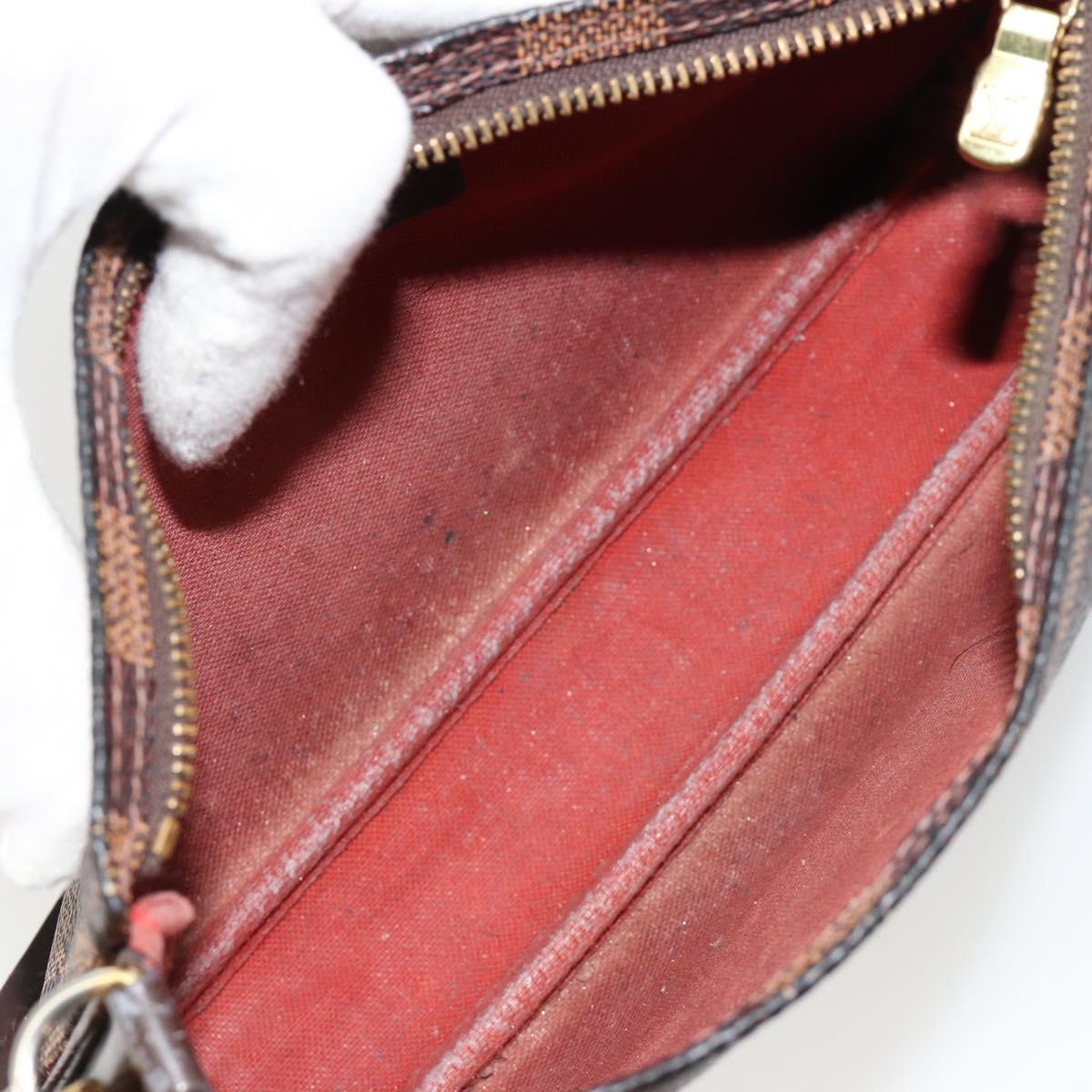 LOUIS VUITTON Damier Ebene Navona Accessory Pouch N51983 LV Auth 183433