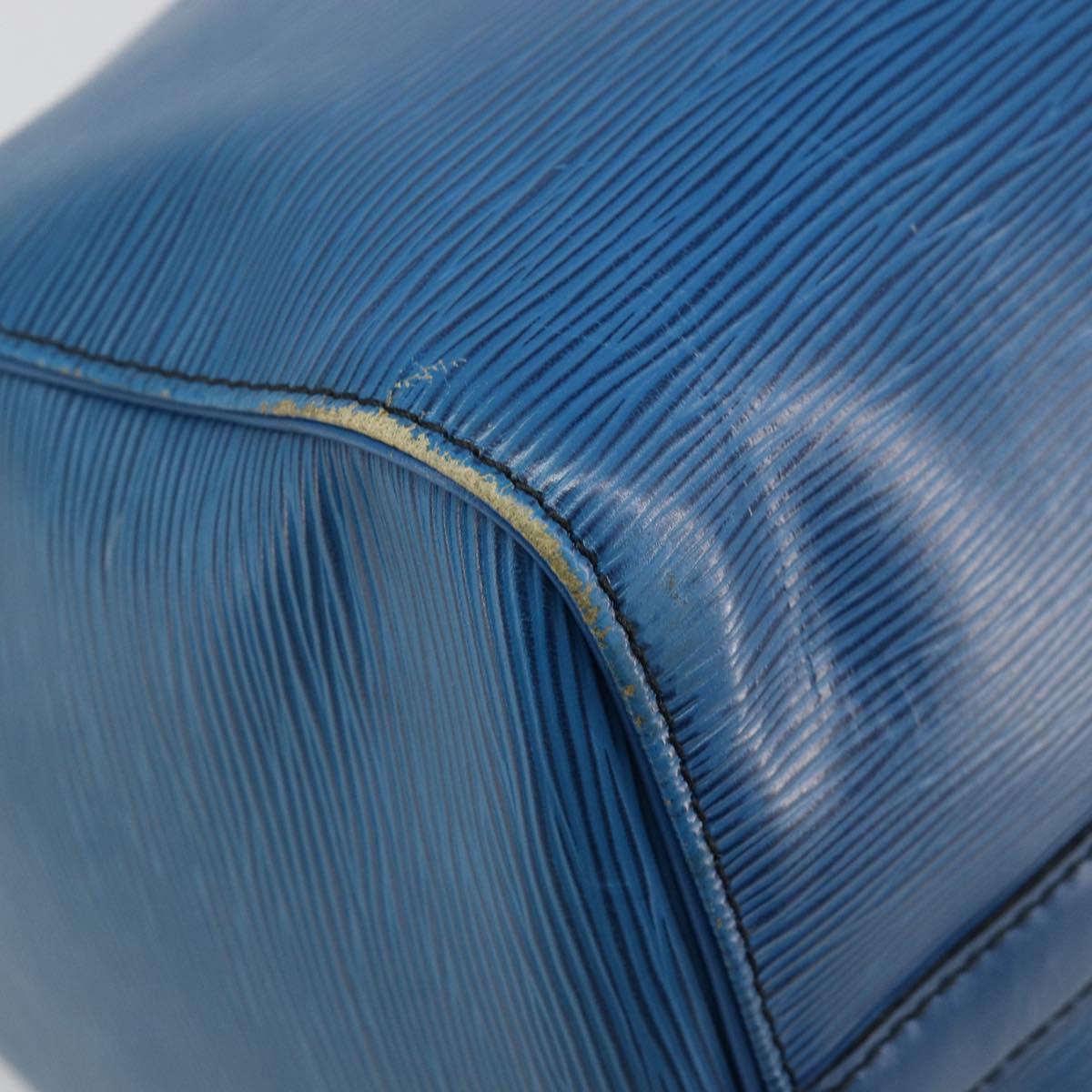 LOUIS VUITTON Epi Speedy 35 Hand Bag Toledo Blue M42995 LV Auth 183445
