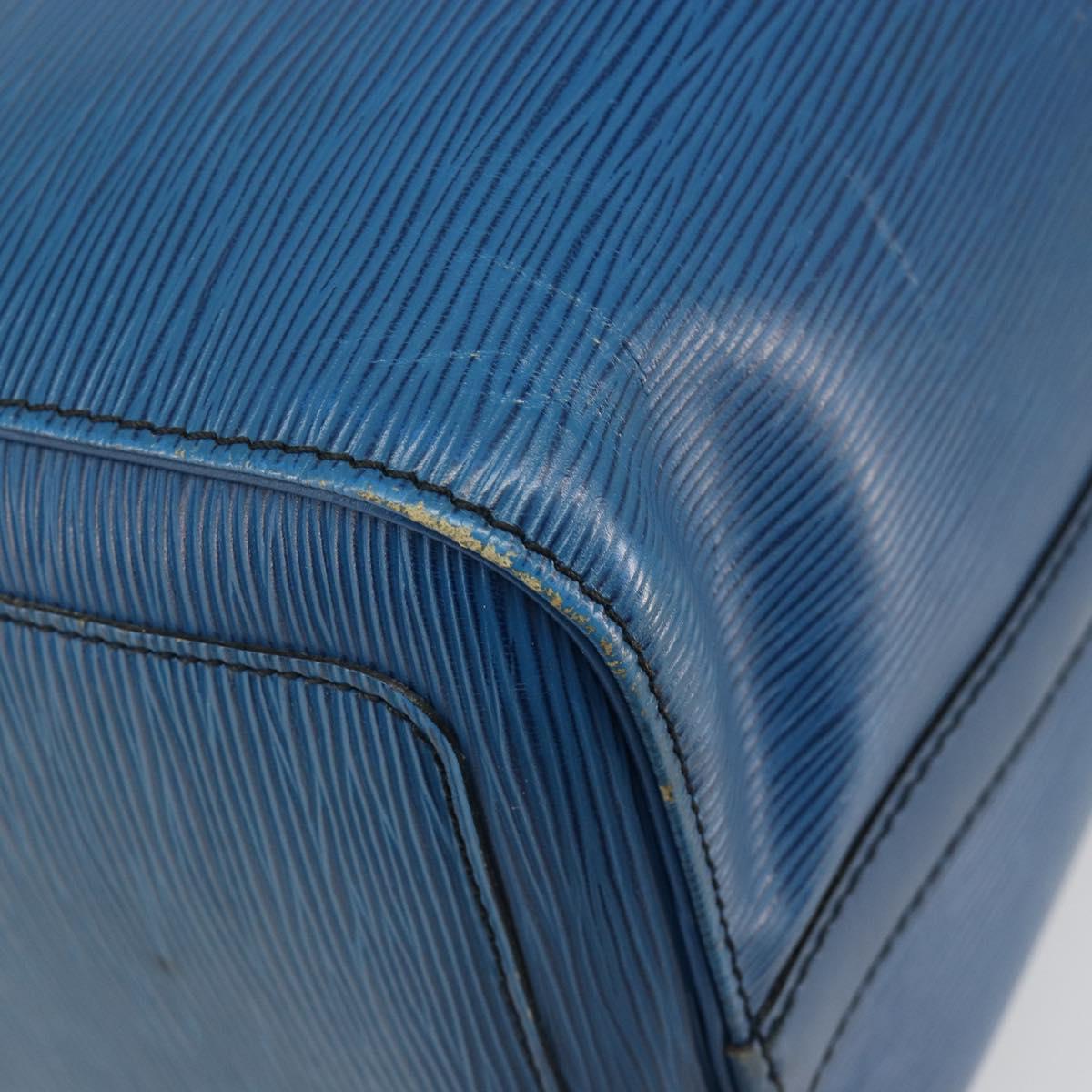 LOUIS VUITTON Epi Speedy 35 Hand Bag Toledo Blue M42995 LV Auth 183445