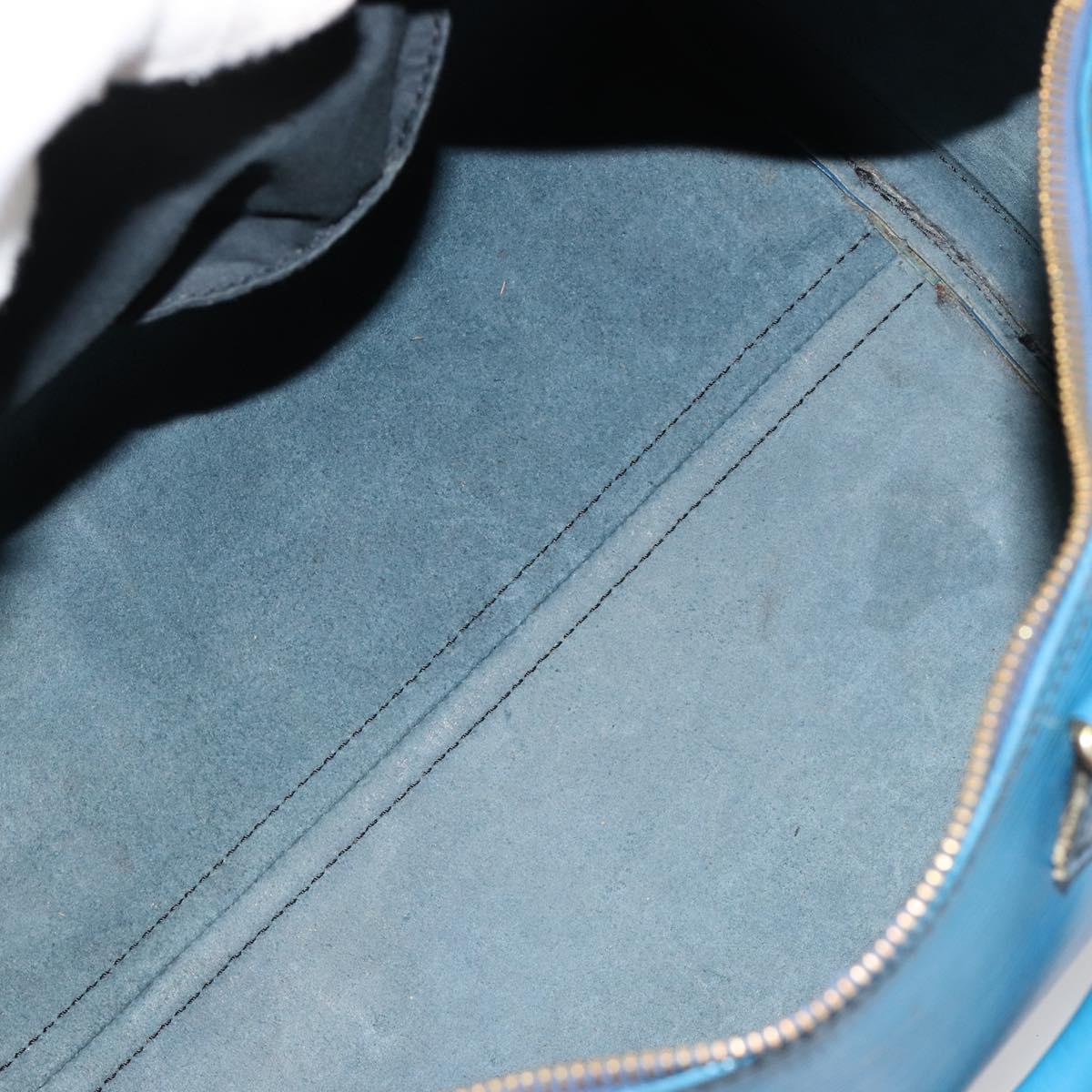 LOUIS VUITTON Epi Speedy 35 Hand Bag Toledo Blue M42995 LV Auth 183445