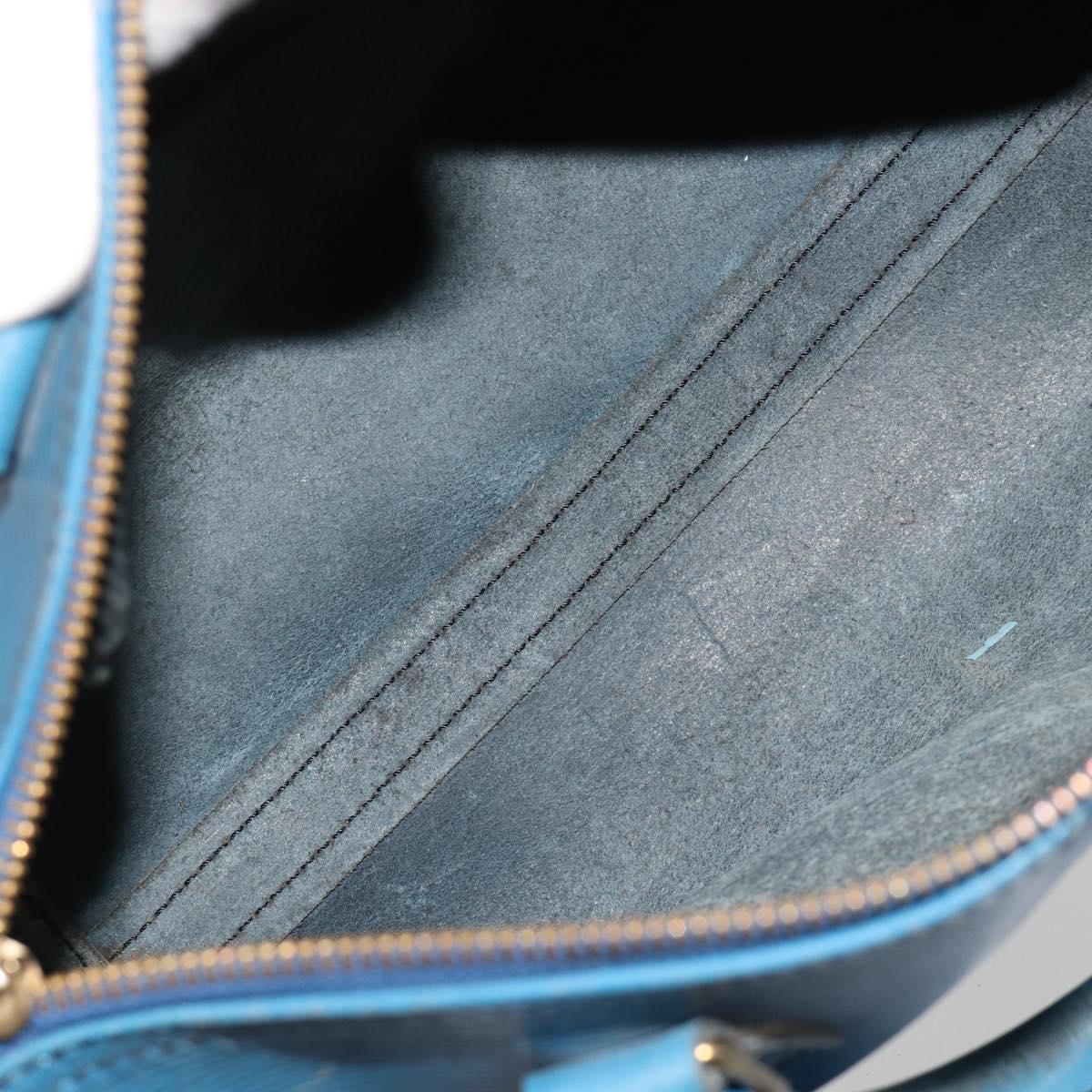 LOUIS VUITTON Epi Speedy 25 Hand Bag Toledo Blue M43015 LV Auth 183450