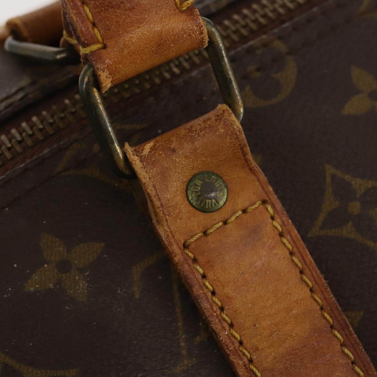 LOUIS VUITTON Monogram Keepall 55 Boston Bag M41424 LV Auth 183454