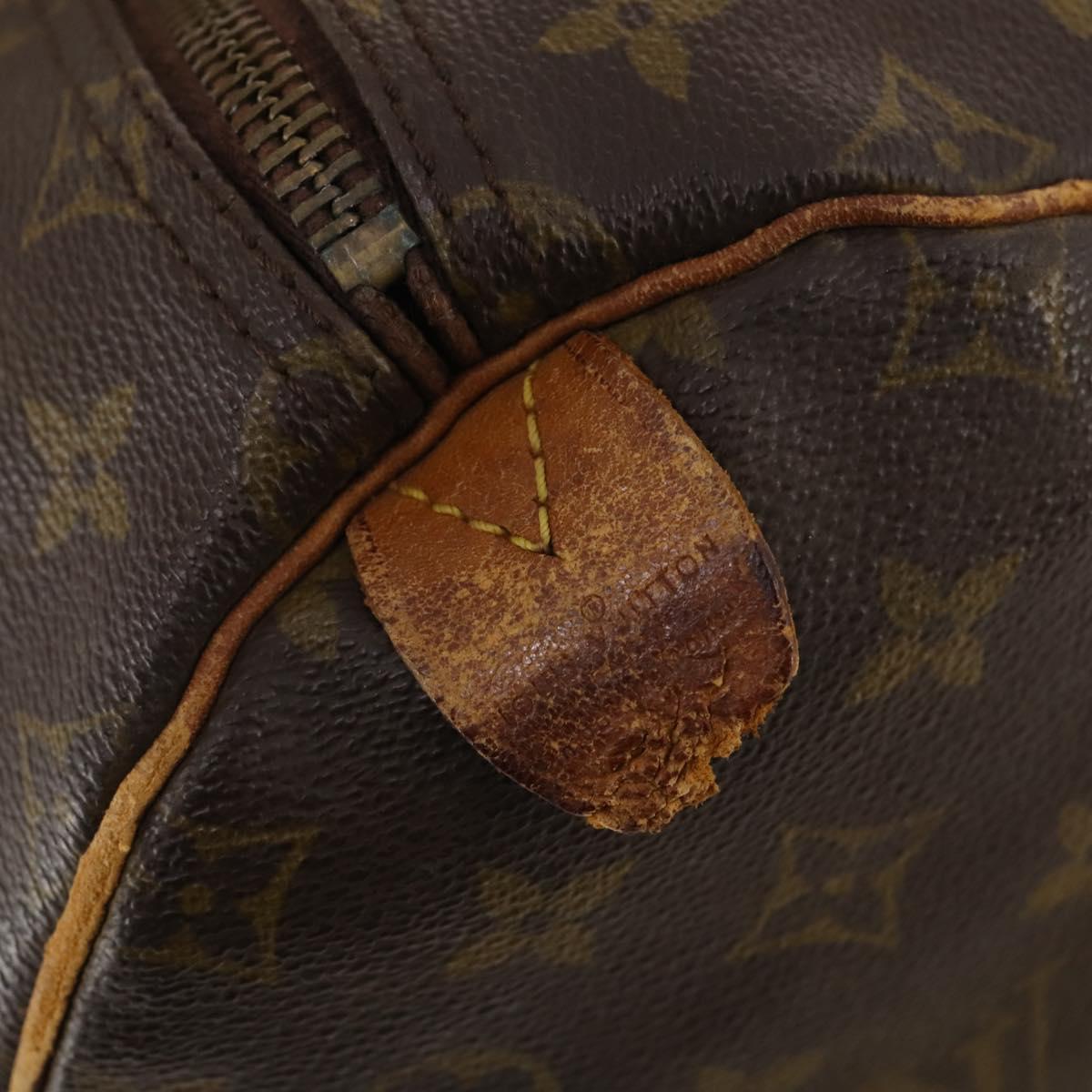 LOUIS VUITTON Monogram Keepall 55 Boston Bag M41424 LV Auth 183454